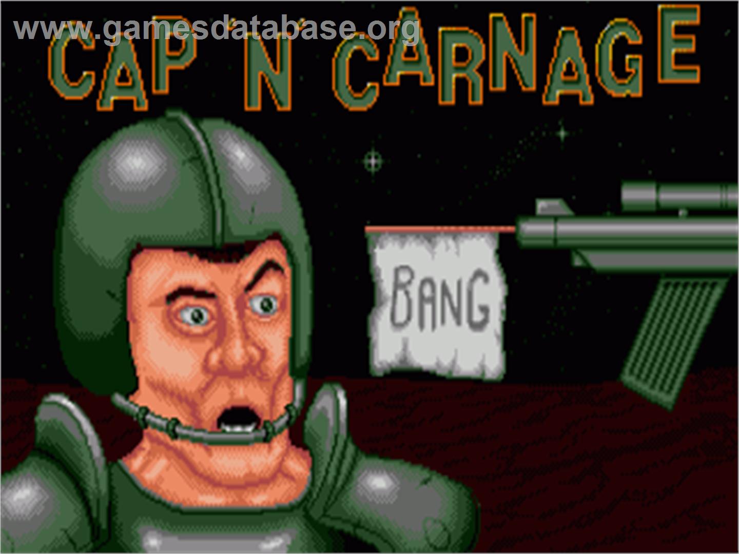 Cap'n Carnage - Commodore Amiga - Artwork - Title Screen